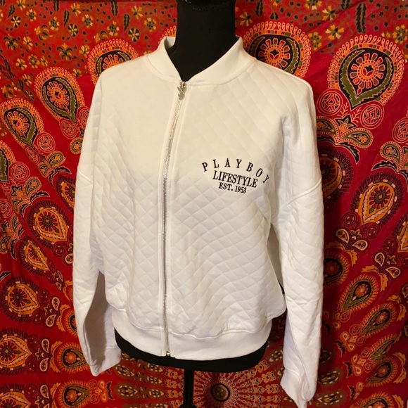 New Playboy X Missguided Quilted Bomber 
